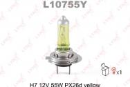 Лампа H7 12V 55W PX26d YELLOW LYNXauto L10755Y
