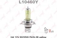 Лампа H4 12V 6055W P43T-38 YELLOW LYNXauto L10460Y